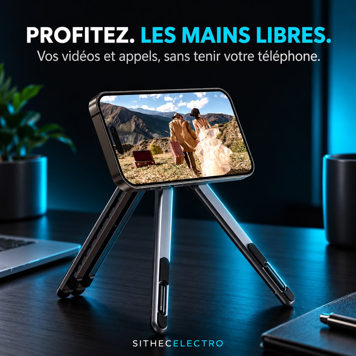 SUPPORT PLIABLE E05 POUR ORDINATEUR PORTABLE